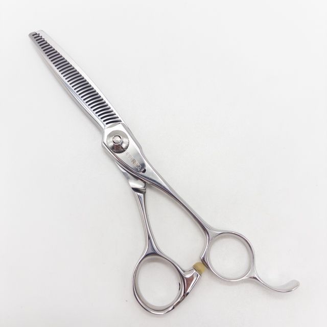 【美品】CORTA/コルタ　セニング シザーズ　35WHA　スキバサミ　シルバー コルタCORTA】35WH 両グシ オフセット シザー セニング 美容ハサミ