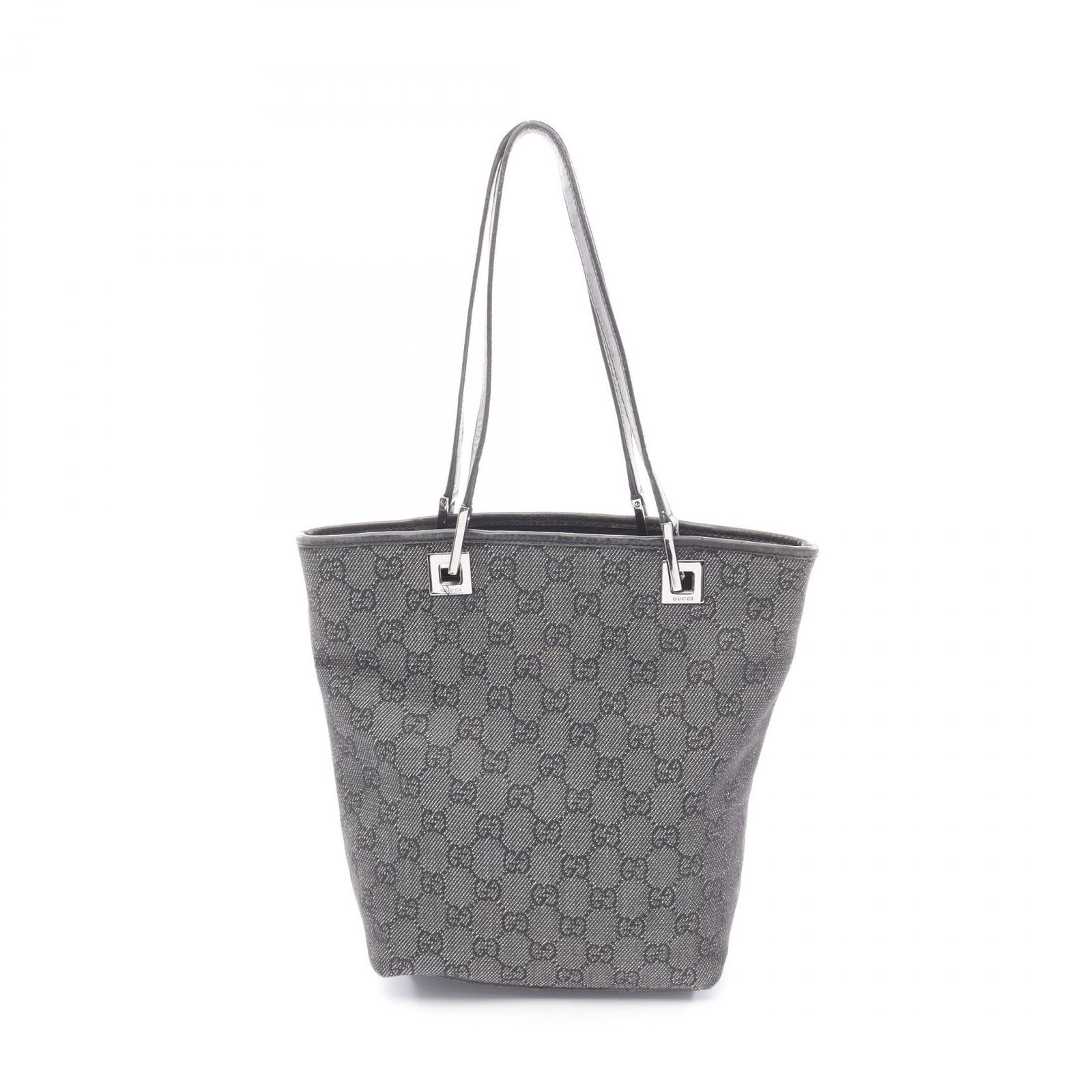 グッチ GUCCI トートバッグ GGデニム 31244 ブラック デニム レザー 
