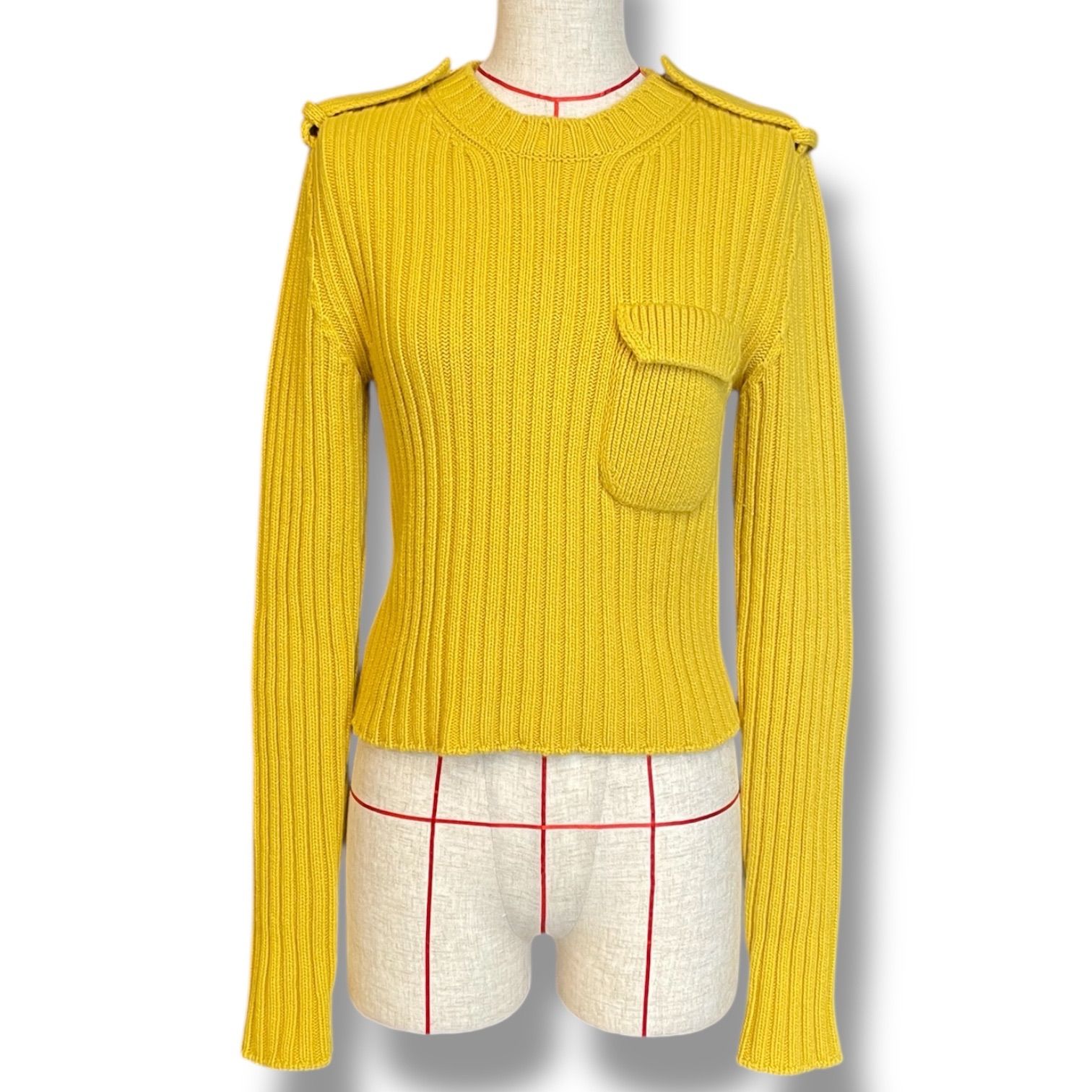 PRADA プラダ ニットセーター カシミヤ リブニット 長袖 P24B2L S232 