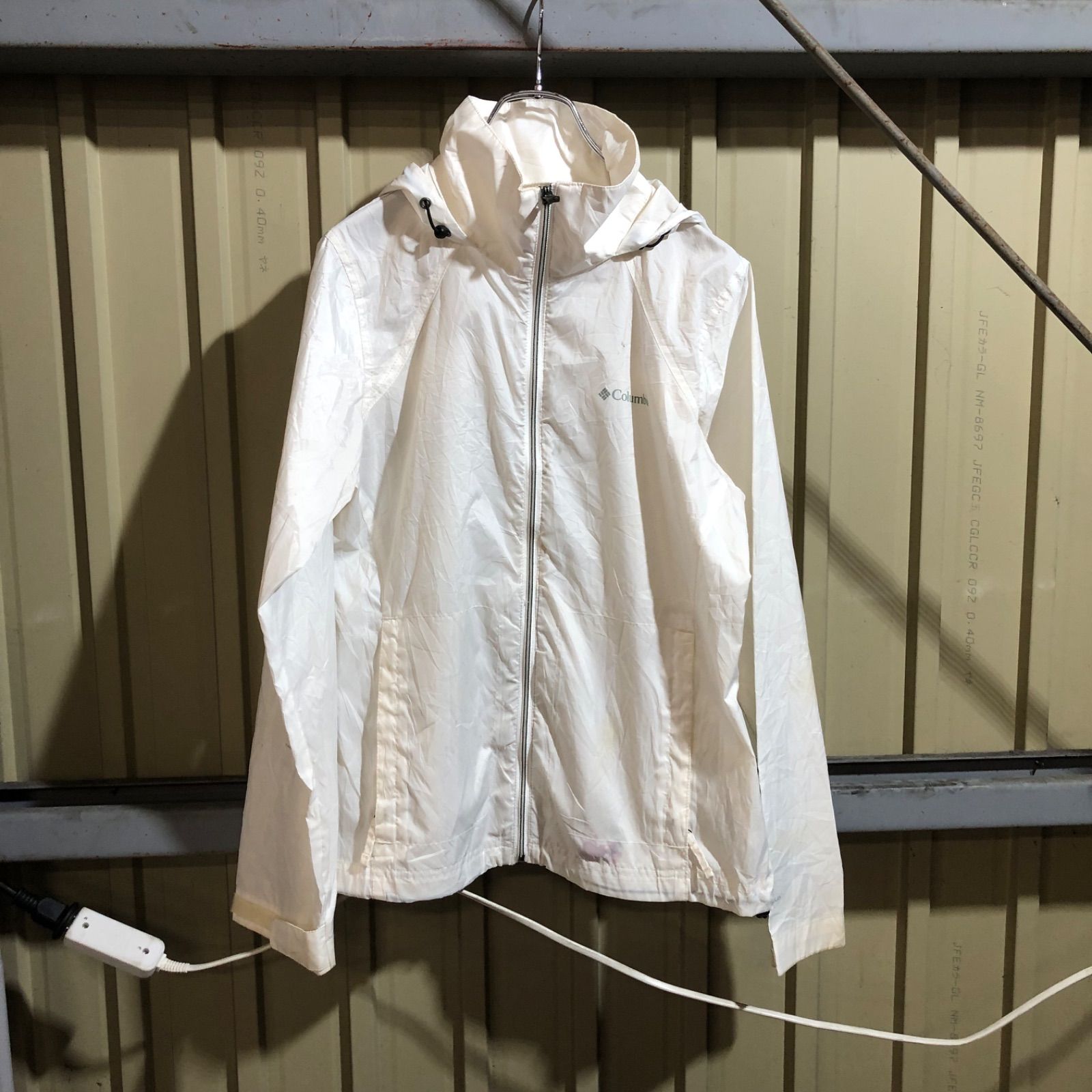2328 Columbia マウンテンパーカー ホワイト M コロンビア ナイロン 