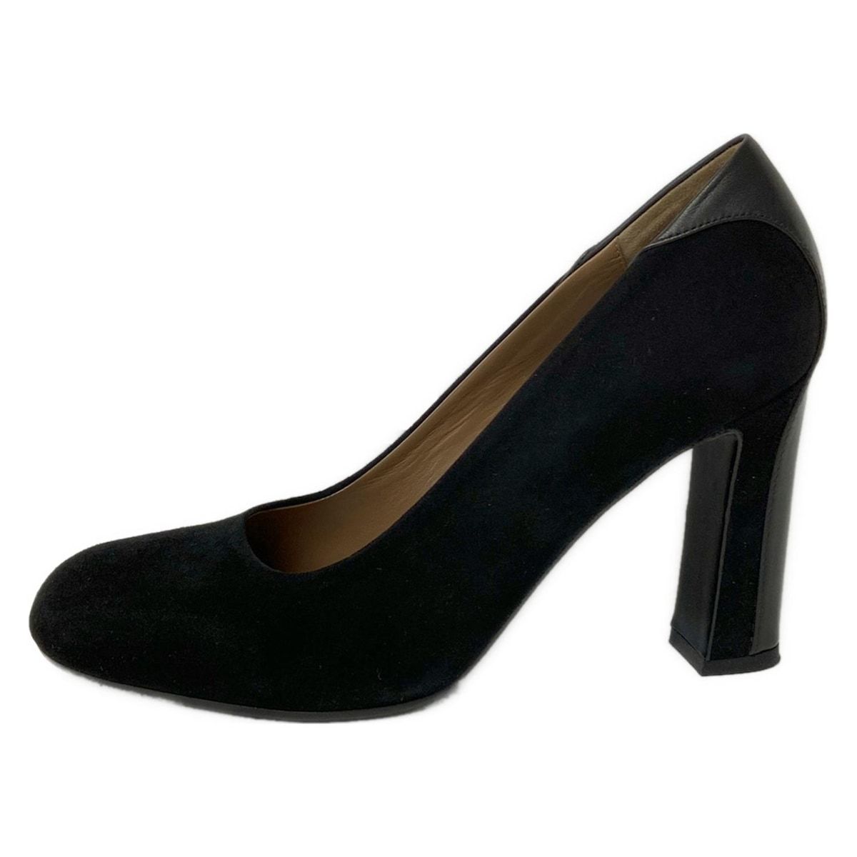 パンプス エルメス 1&frasl;2 HERMES 良品 0 エルメス HERMES 靴 パンプス 37 1/2 レザー ベージュ×オレンジ レディース 美品