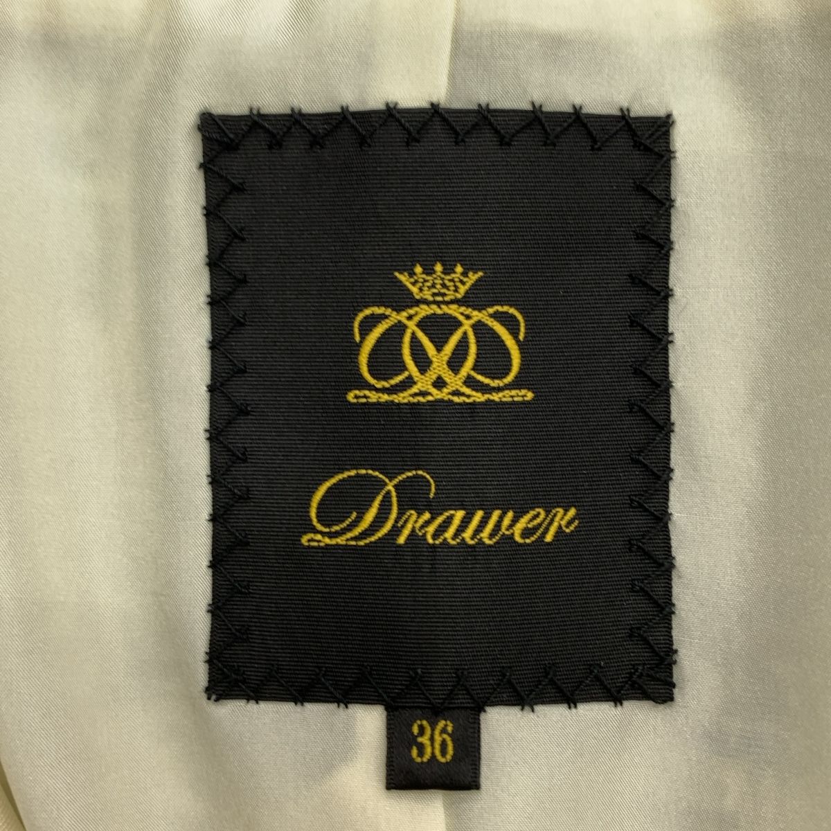 Drawer / ドゥロワー | 2023SS | コットン ツイード ノーカラー