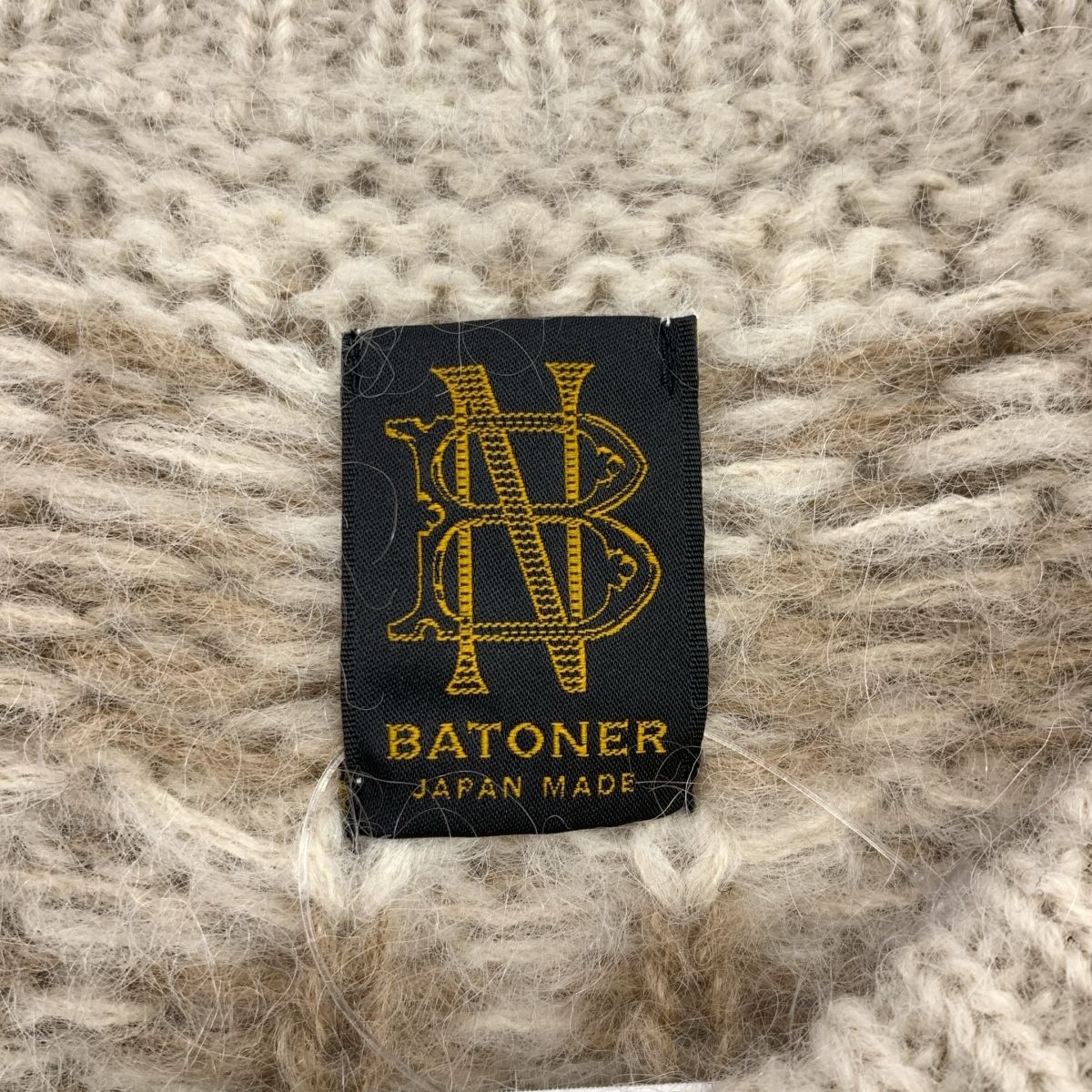 BATONER / バトナー | MOHAIR NORDIC CREW NECK / モヘヤ ウール 