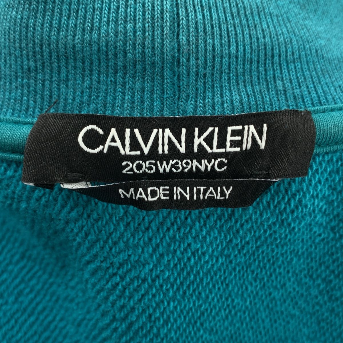   205W39NYC / カルバンクライン 205ダブリュー39エヌワイシー | ダメージ加工 オーバーシルエット タートルネック スウェット | S | ブルー系 | メンズ CALVIN KLEIN 205W39NYC / カルバンクライン 205ダブリュー39