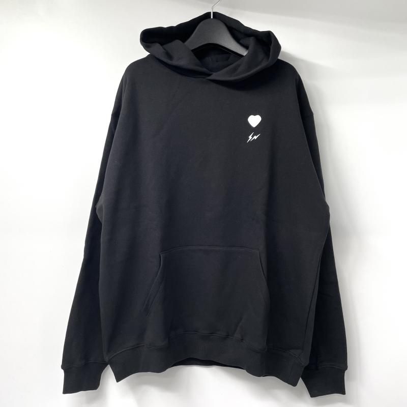 BLACKPINK FRAGMENTコラボフーディー XL 中古】FRAGMENT×BLACKPINK HOODIE サイズXL ブラック パーカー