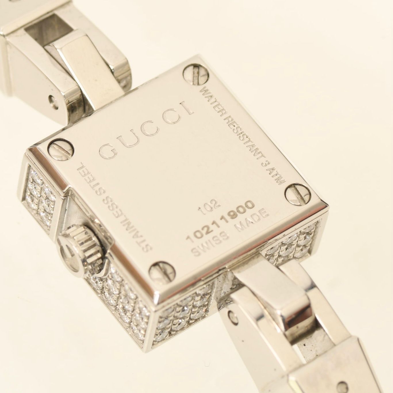 Gucci グッチ 102 Gミニ ダイヤ ベゼル ダイヤモンド レディース 