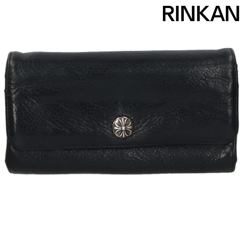 クロムハーツ JUDY/ジュディ クロスボタンレザーウォレット財布 メンズ