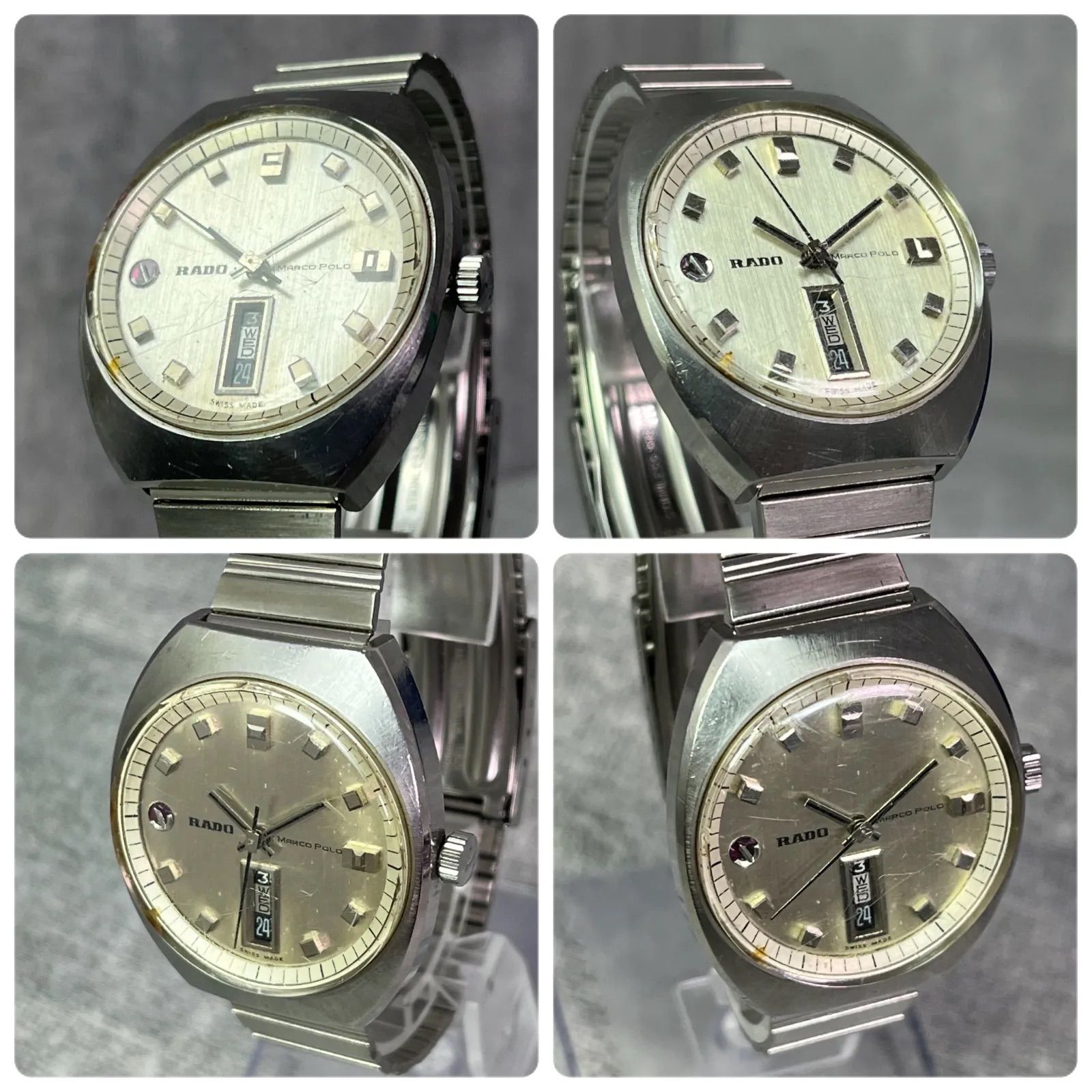 現状品 動作品 RADO ラドー マルコポーロ デイデイト 自動巻き 腕時計