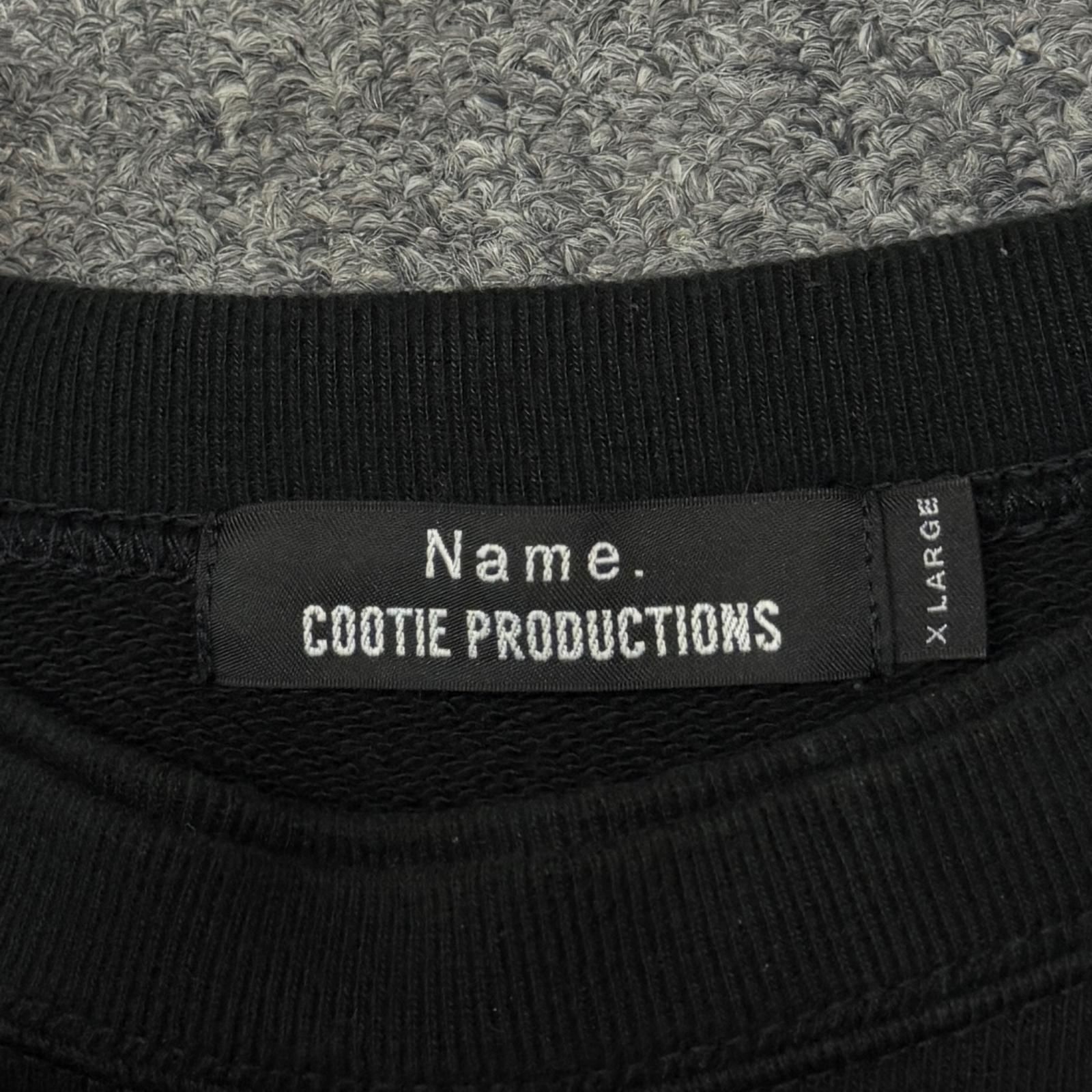 COOTIE PRODUCTIONS  × Name. 22SS Cellie Crewneck Sweatshirt レイヤードクルーネックスウェット トレーナー コラボ クーティープロダクションズ  × ネーム NMCU-CT22SS-001 ブラック XL （12979M） COOTIE PRODUCTIONS × Name. 22SS Cellie Crewneck Sweatshirt