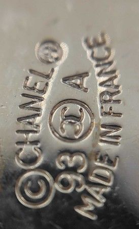 CHANEL ココマーク 93A イヤリング ブラック ゴールド 大ぶり 3.7cm 