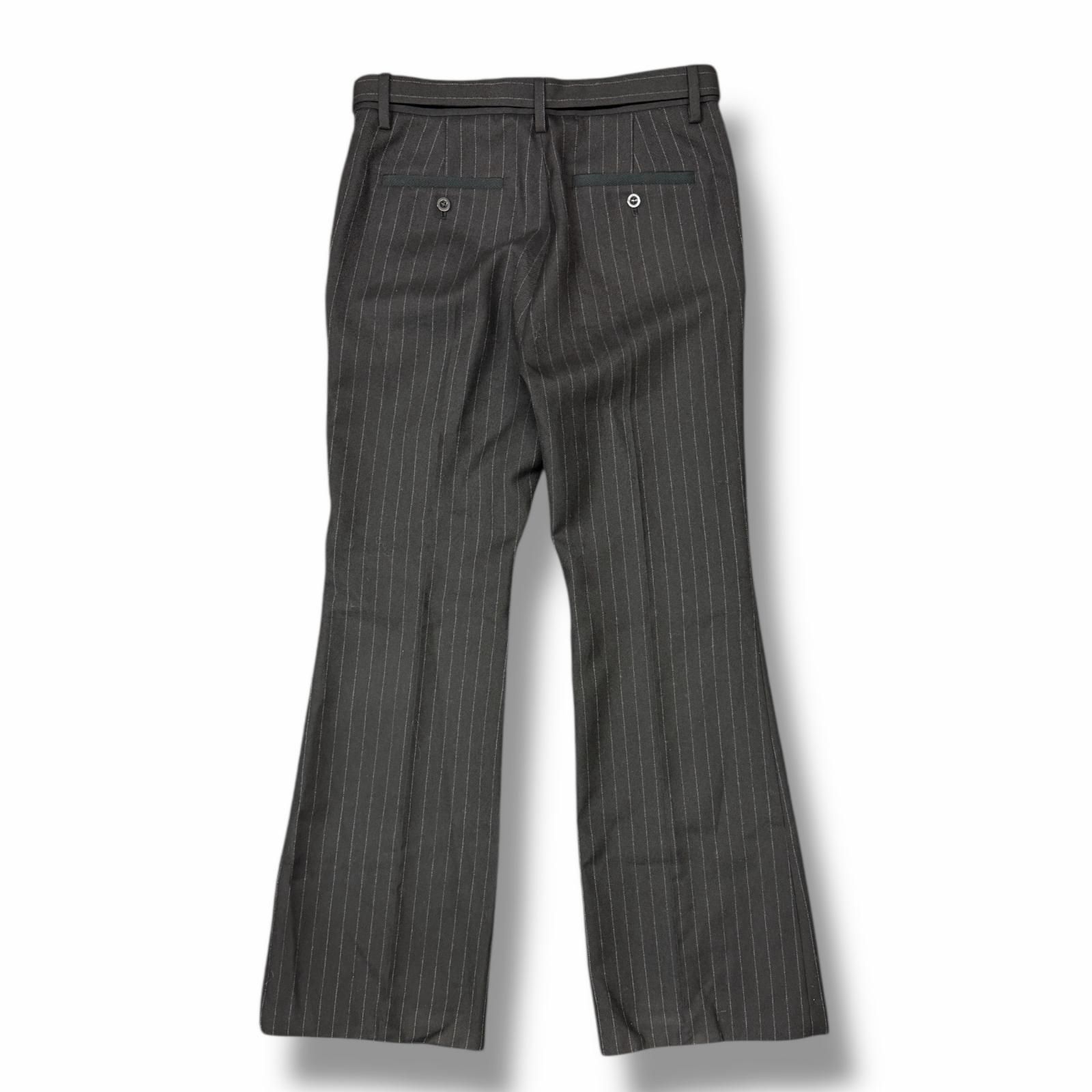 sacai Chalk Stripe pants チョークストライプパンツ フレアスラックス