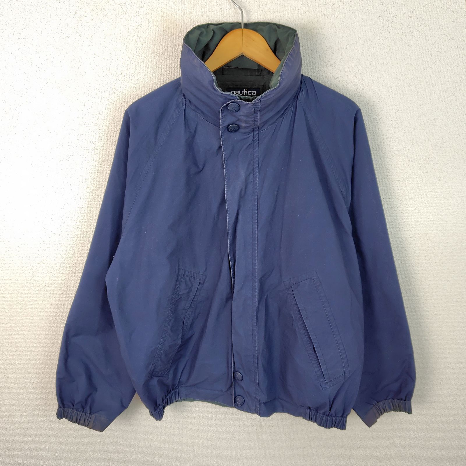 90s NAUTICA ノーティカ リバーシブル ブルゾン デカロゴ ネイビー 