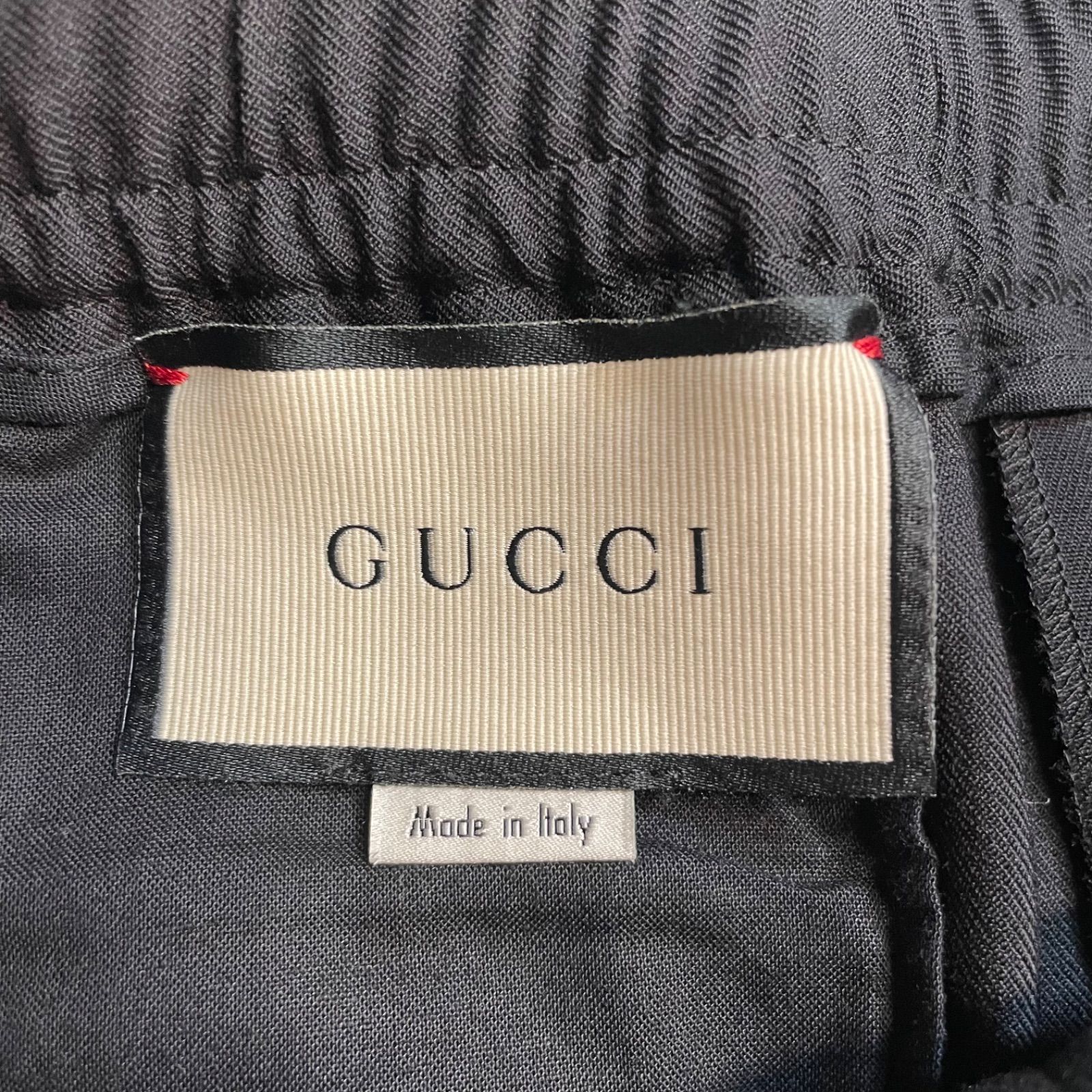 GUCCI グッチ シェリーライン ウールクロップドパンツ スラックス 