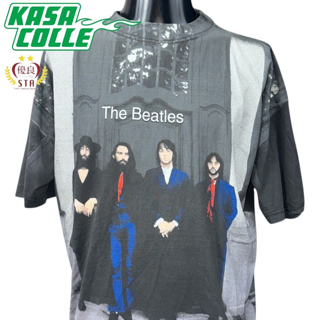 THE BEATLES】ビートルズ “HEY JUDE” ALL OVER PRINT 90´s Tシャツ-限定