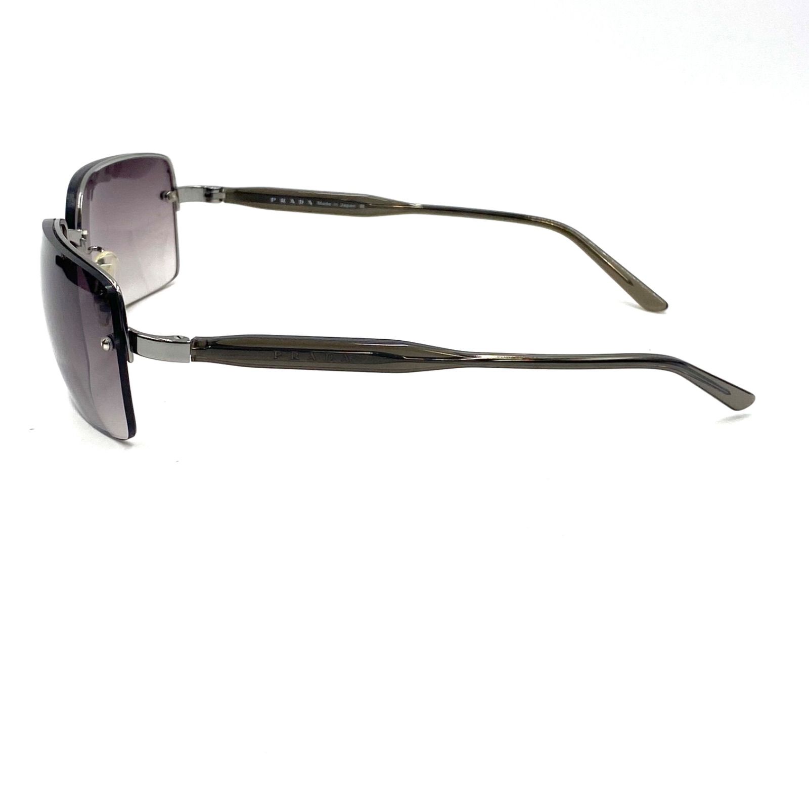 Prada Sunglasses Gradient Lens Half Rim Eyewear Prada SPR 01M 1AB 1A1 – Vintage Frames Company main image 3