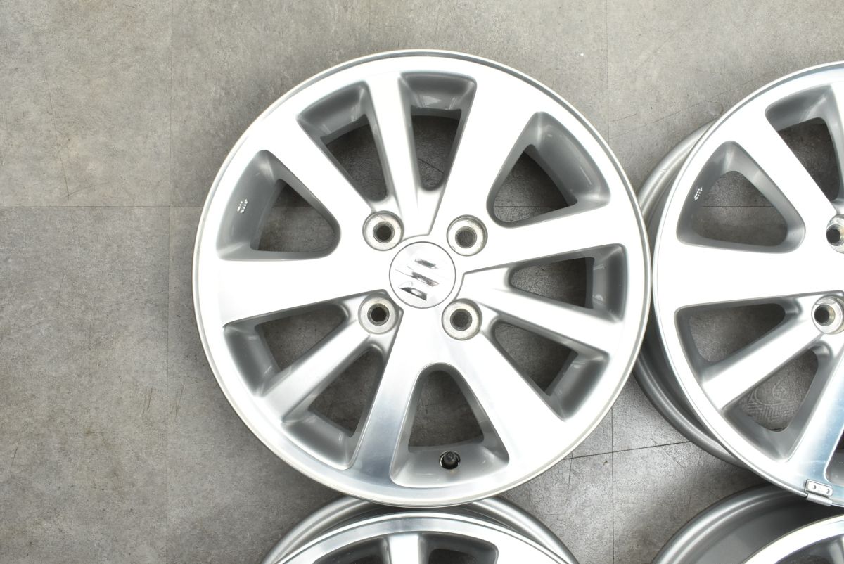 新車外し 美品】スズキ エブリィ ワゴン 純正 14n 4.5J +50 PCD100 4本