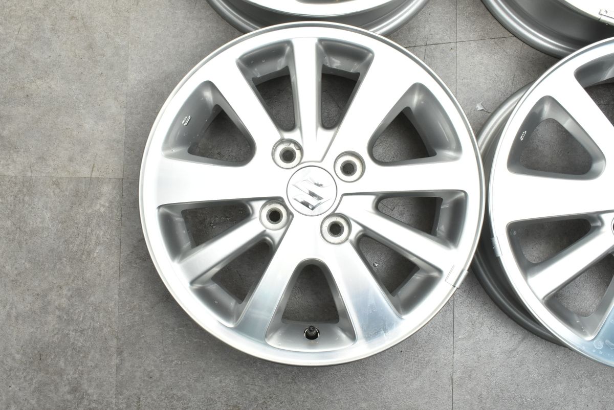 新車外し 美品】スズキ エブリィ ワゴン 純正 14n 4.5J +50 PCD100 4本