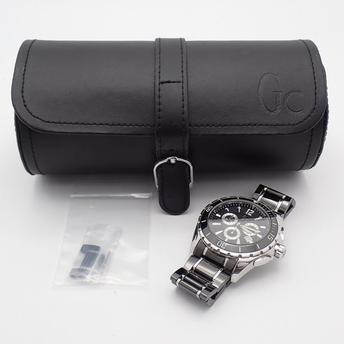 メンズ腕時計 guess 時計 黒 GC ジーシーウォッチ ゲスコレクション