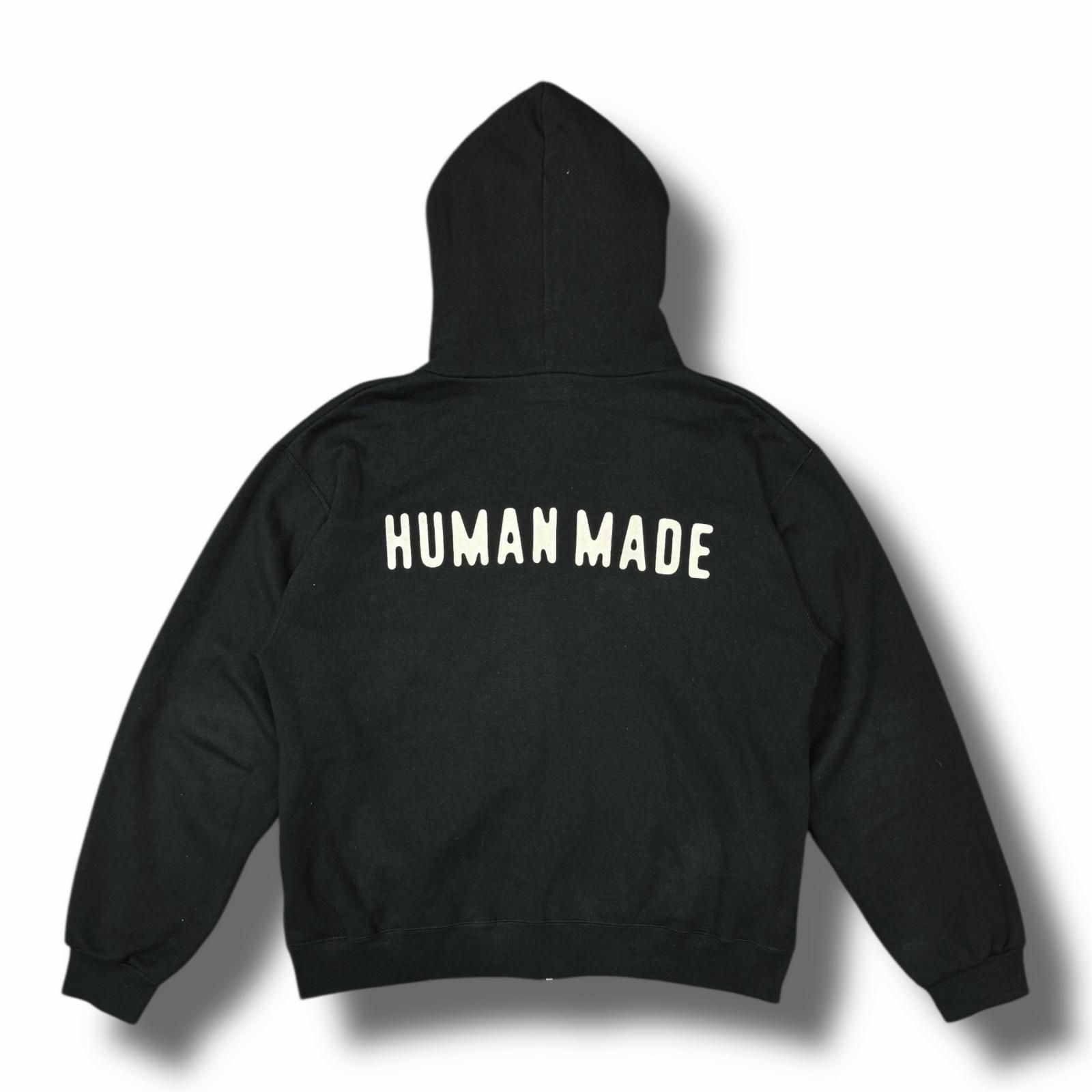 参考上代30800円 HUMAN MADE CLASSIC ZIP-UP SWEAT HOODIE クラシック 