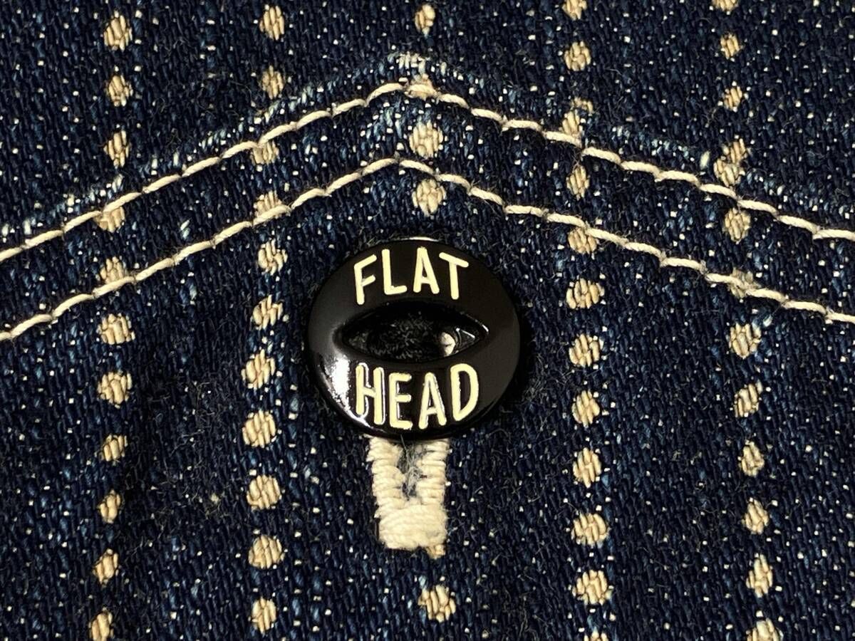 THE FLAT HEAD ザ フラットヘッド DV-01W WABASH DENIM VEST デニム 