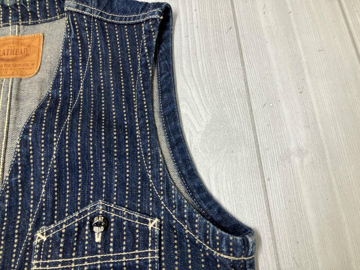 THE FLAT HEAD ザ フラットヘッド DV-01W WABASH DENIM VEST デニム 