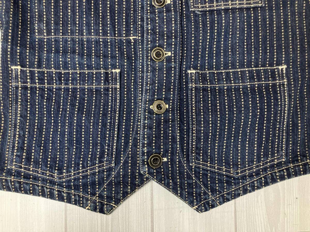 THE FLAT HEAD ザ フラットヘッド DV-01W WABASH DENIM VEST デニム 