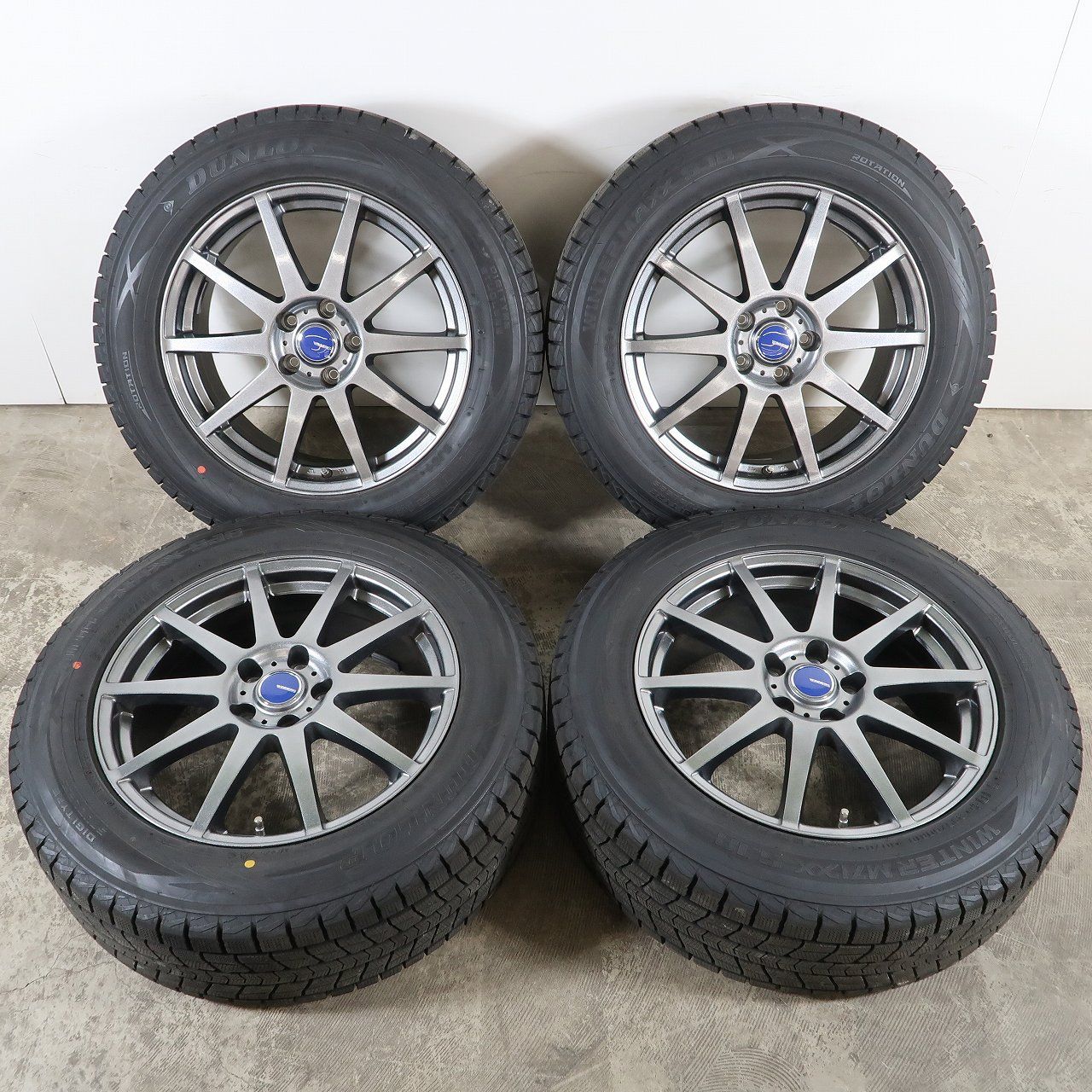 ホンダ CR-V 等 4本 社外 18インチ 7.5J +48 5H PCD114.3 スタッドレス 