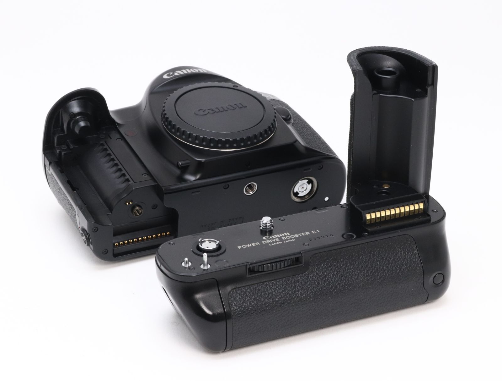 動作品 Canon EOS-1N HS PB-E1付き フィルムカメラ ボディ キャノン BC