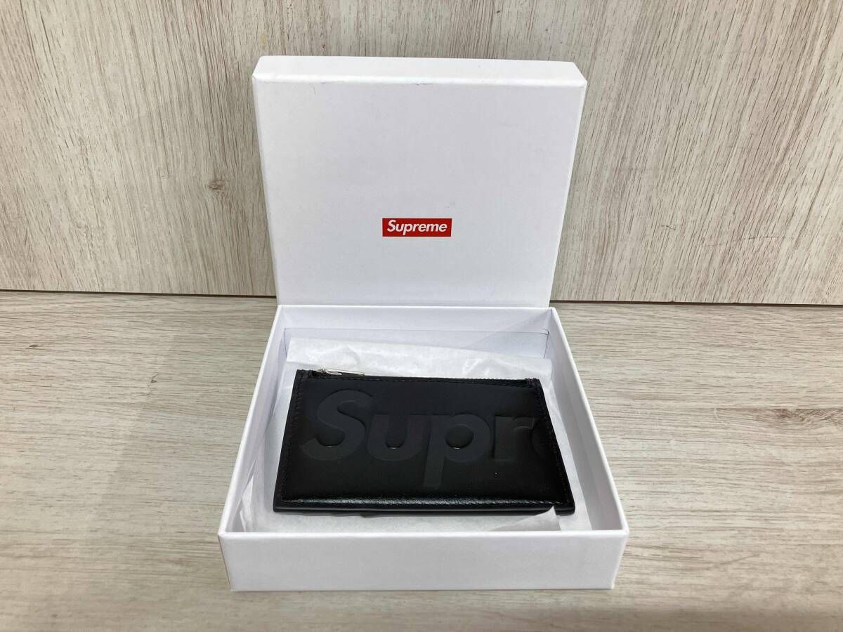 Supreme シュプリーム カードケース Supreme Leather zip Card Holder