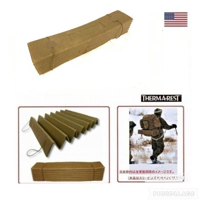 [US military release] THERM-A-REST sleeping bag mat, W59 x length 184 cm, accordion foam sleeping mat, camping, outdoor, cold weather protection, disaster prevention, overnight stay in the car (100) ☆ HC23AK #26