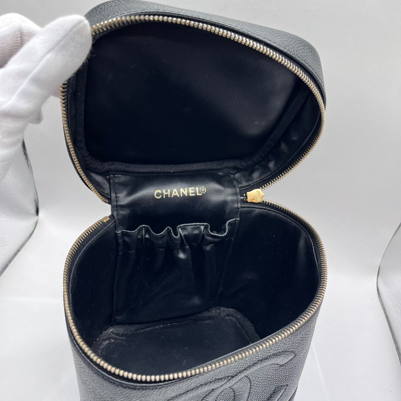CHANEL シャネル バニティバッグ キャビアスキン ココマーク 黒 A01998 