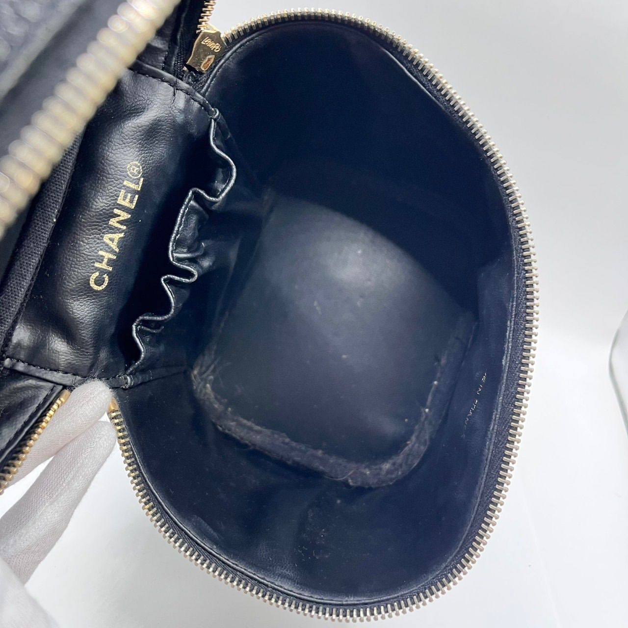 CHANEL シャネル バニティバッグ キャビアスキン ココマーク 黒 A01998 