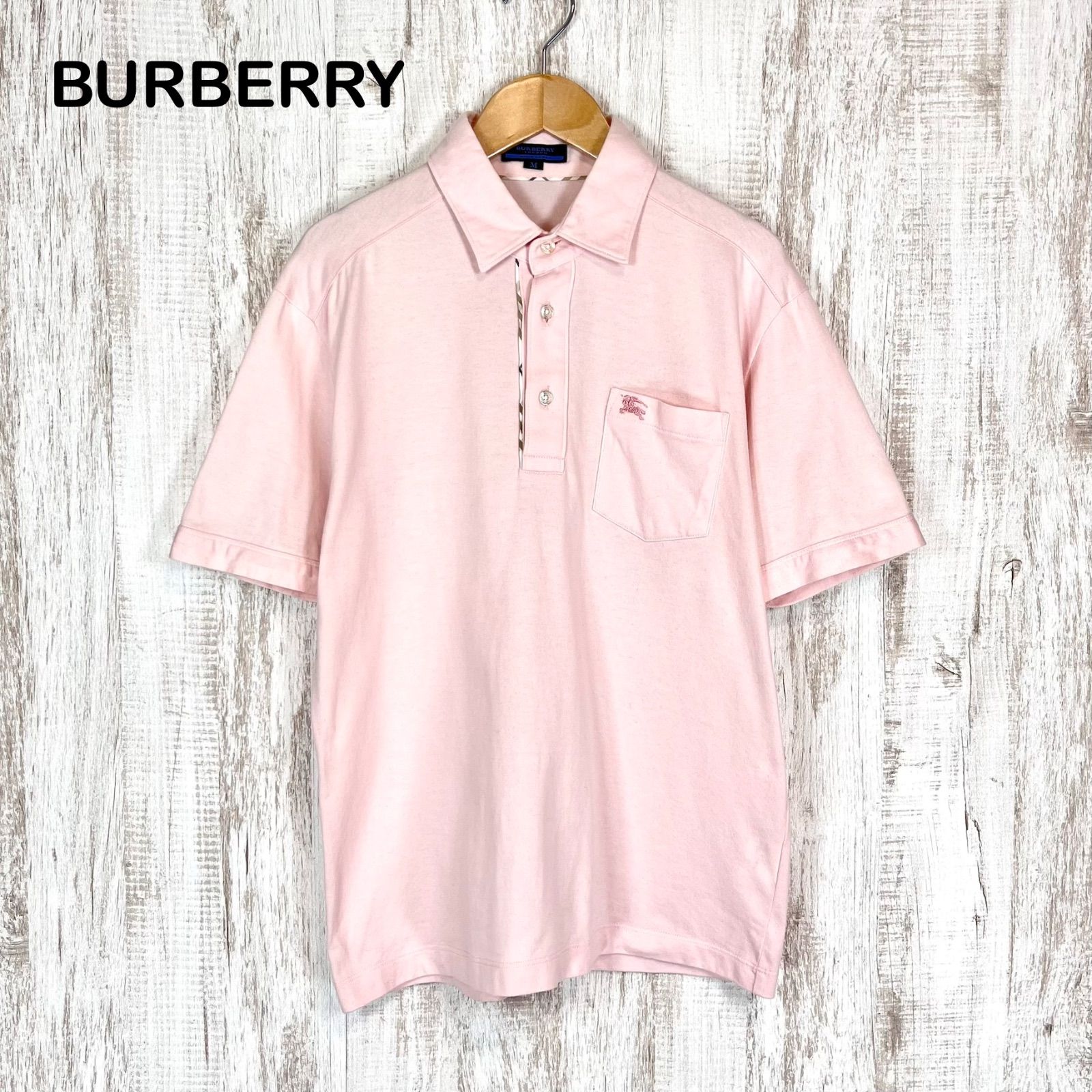 【BURBERRY BLUE LABEL】ホースマーク ポロシャツ BURBERRY BLUE LABEL バーバリーブルーレーベル ホース ロゴ刺繍 ノバ