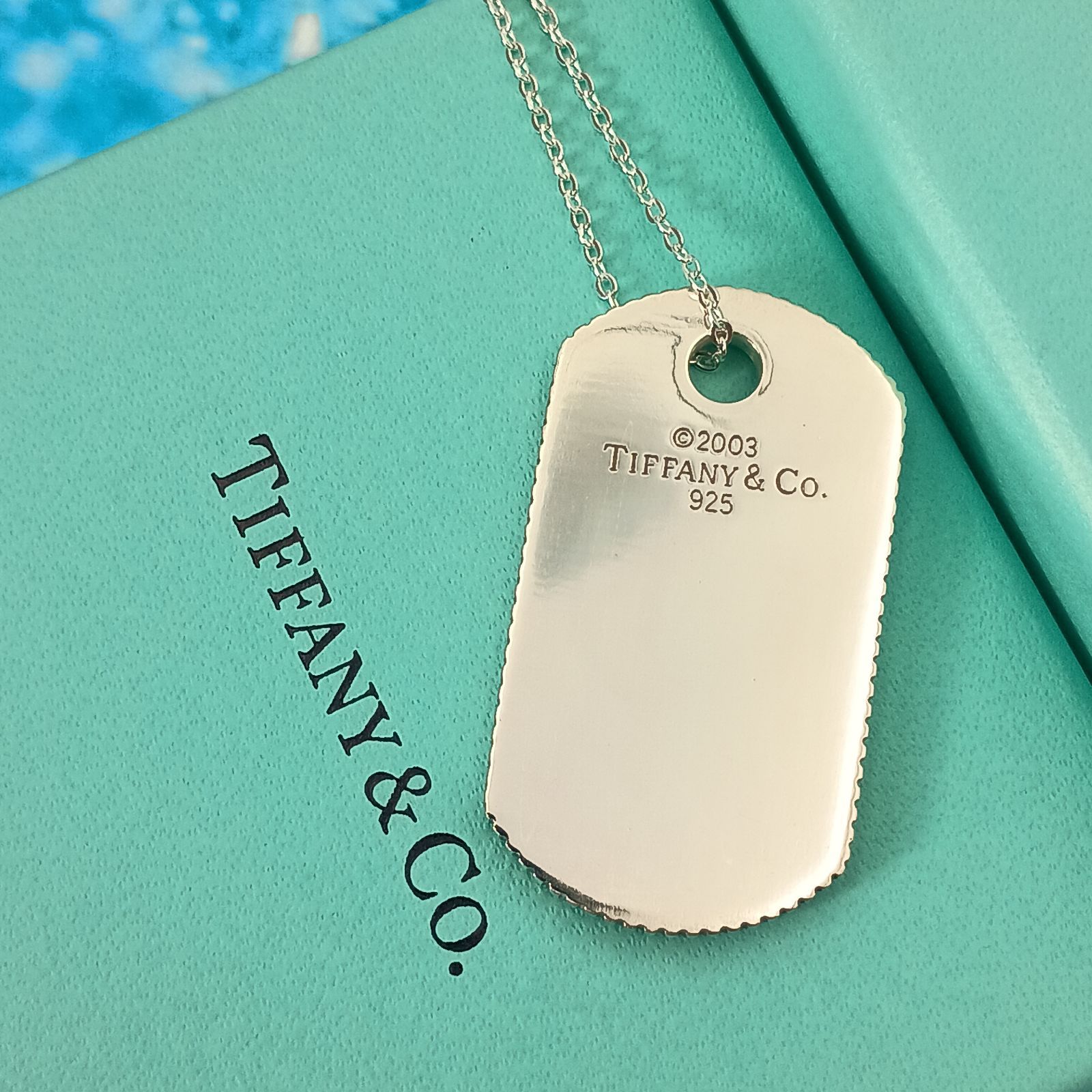 TIFFANY&Co. ティファニー ドッグタグ コインエッジ ネックレス メンズ