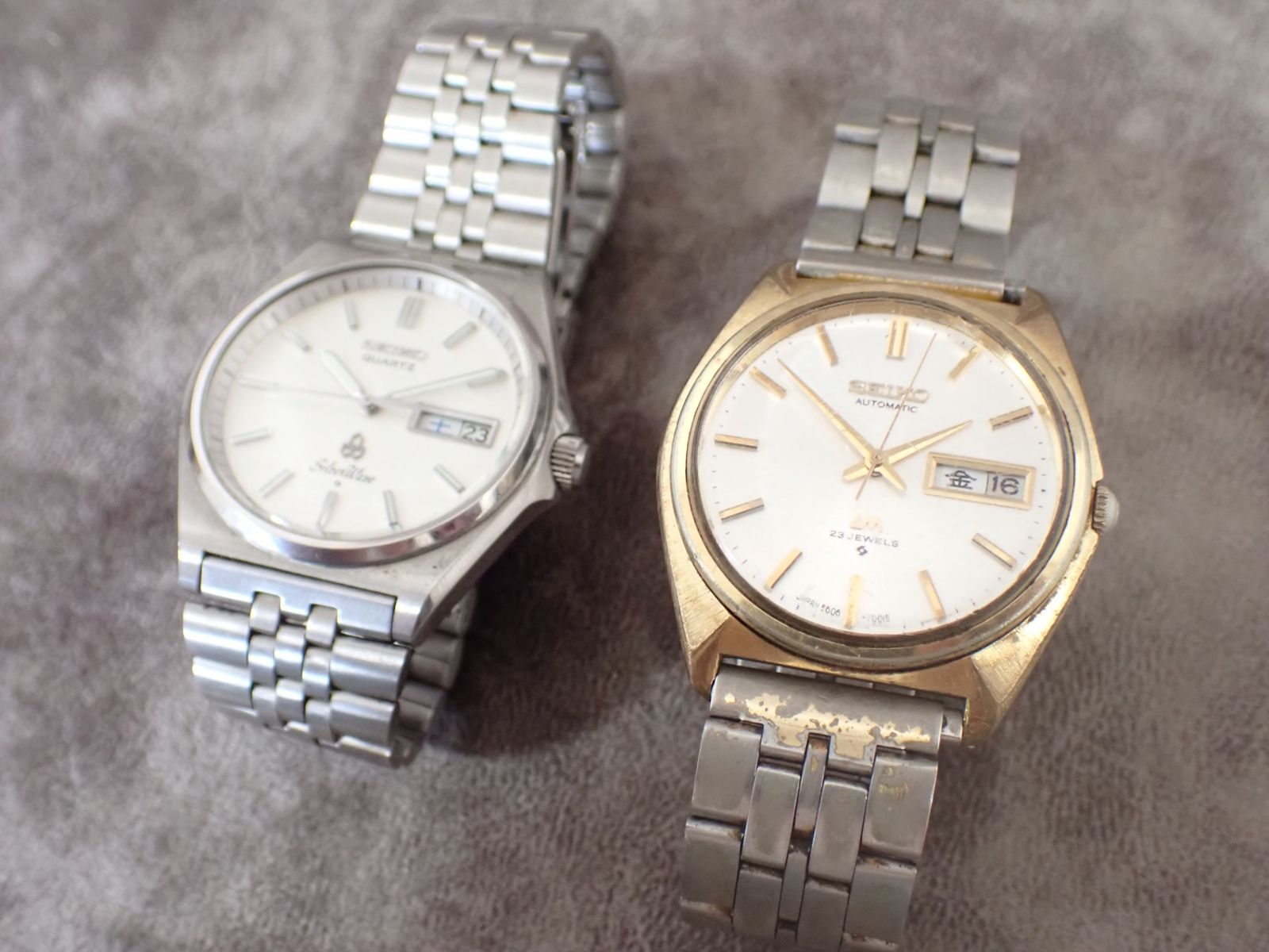 メンズ 【希少ジャンク2点】SEIKO シルバーウェーブ & ロードマチック 
