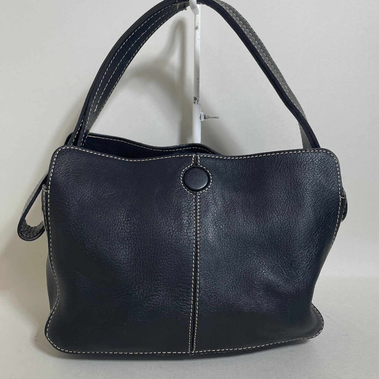 2603-116｜トッズ ハンドバッグ レザー ブラック - メルカリ