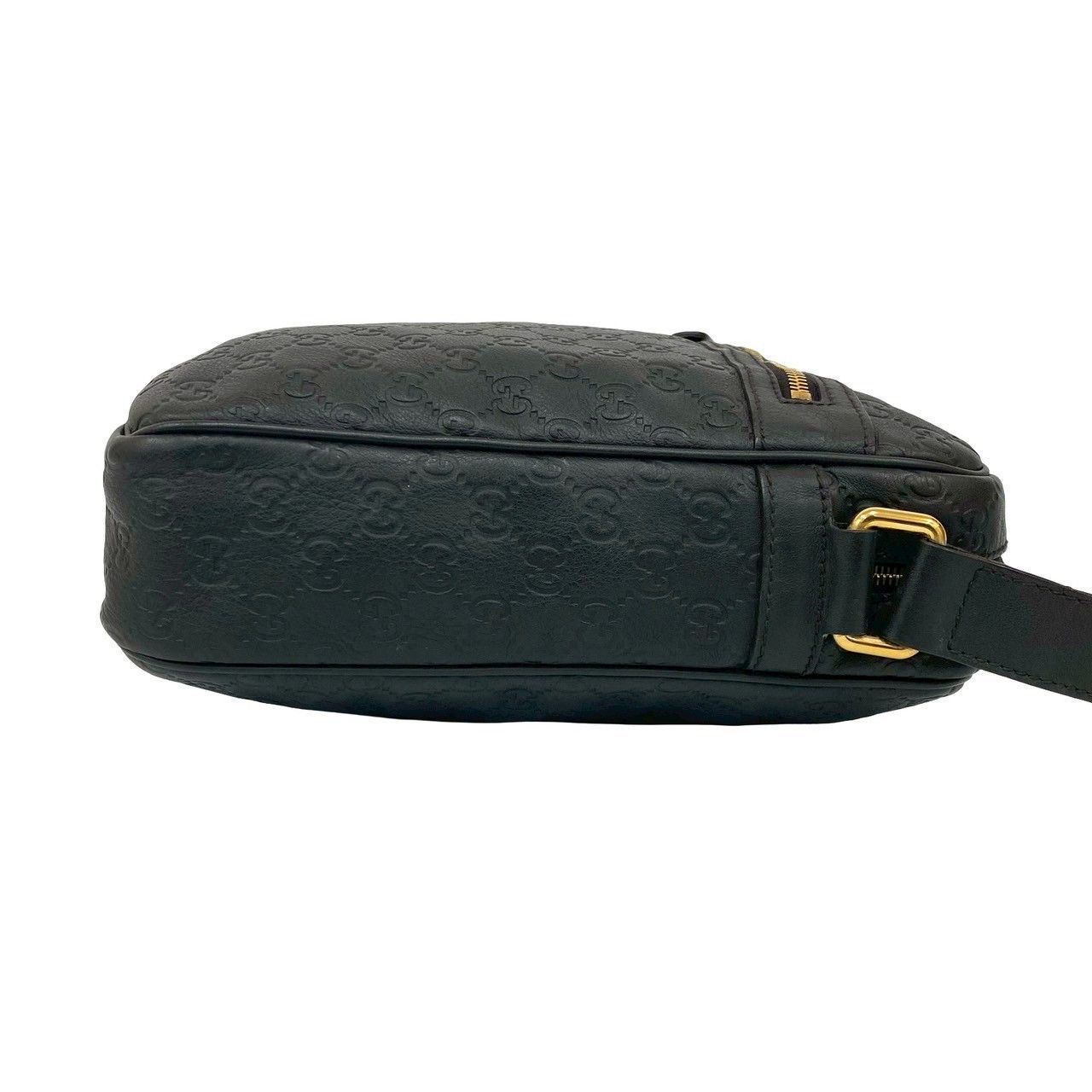 極 美品 希少品 GUCCI グッチ シマ GG 総柄 ロゴ 金具 レザー 本革 