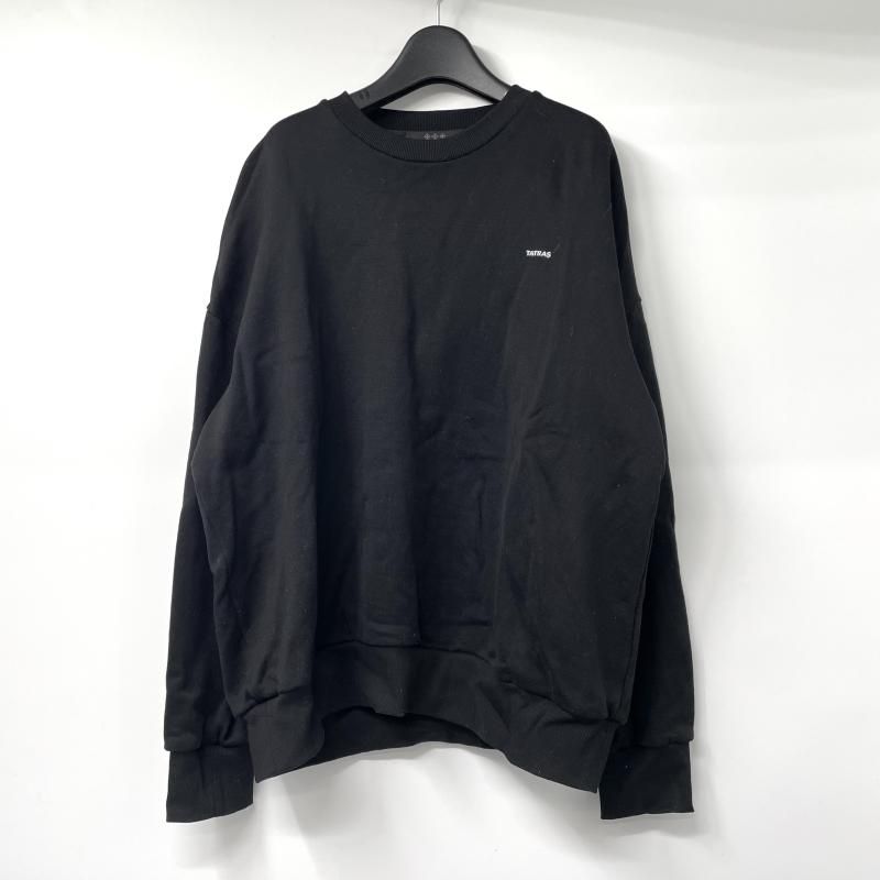 中古】TATRAS ロゴプルオーバートレーナー サイズ4 ブラック 中古】TATRAS ロゴプルオーバートレーナー サイズ4 ブラック
