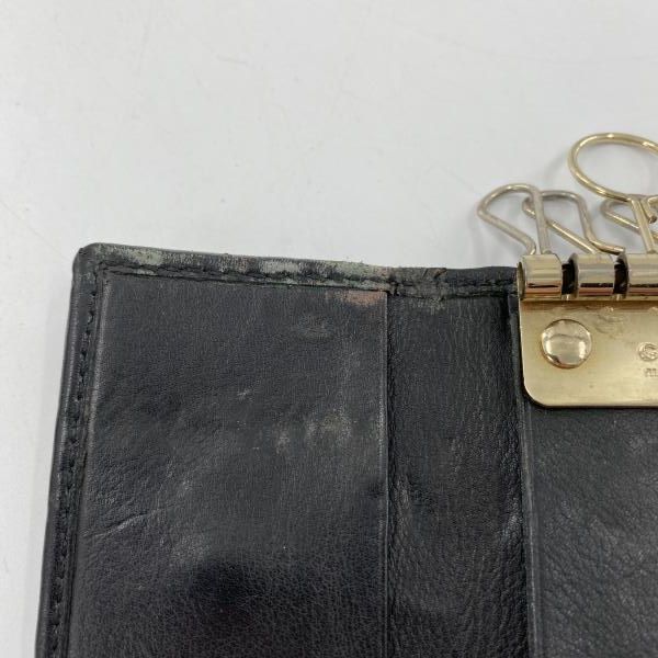 中古】GUCCI 6連キーケース 138093・0416 GGシマ ブラック グッチ[10