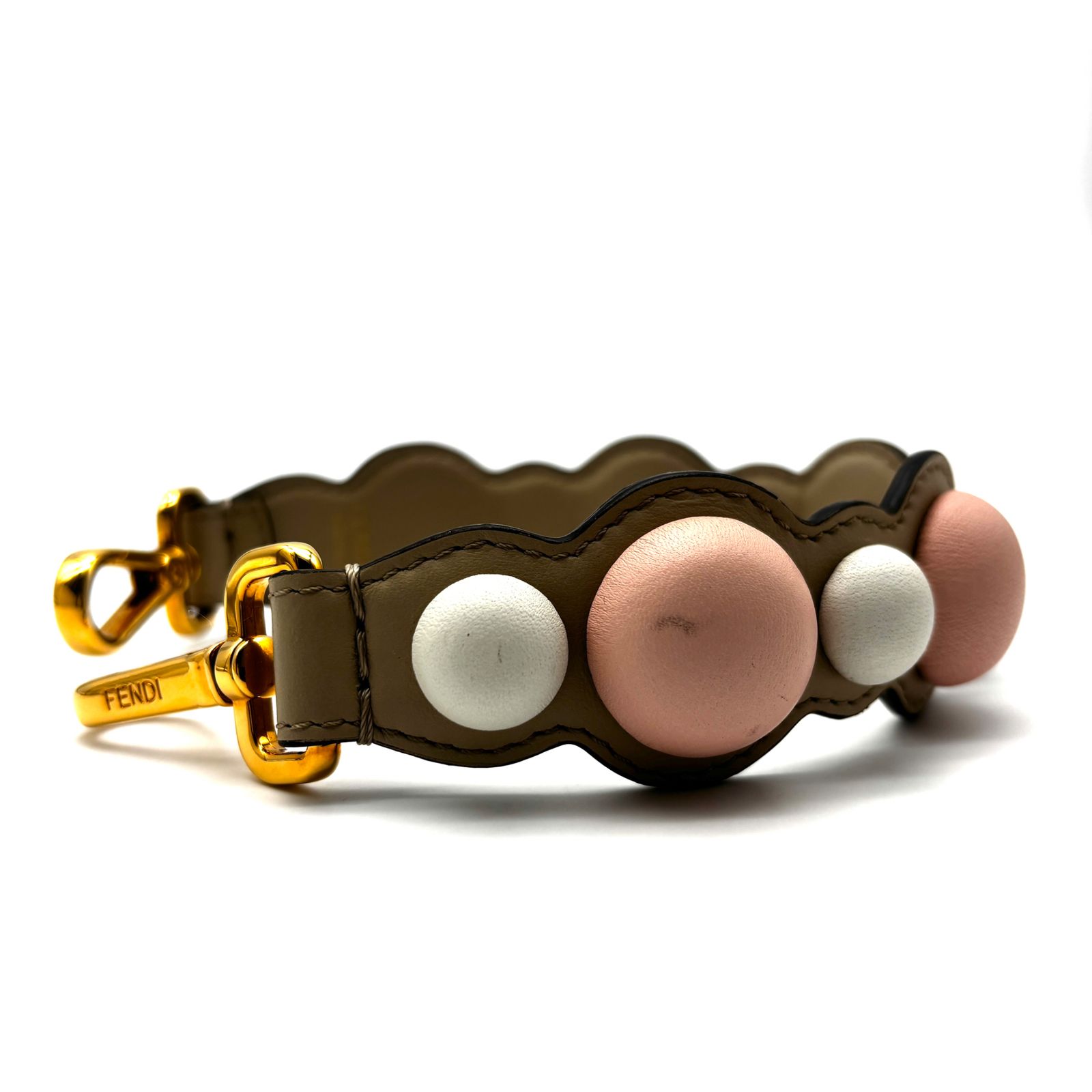 FENDI ミニストラップユー レザー パール 美品 【公式通販】