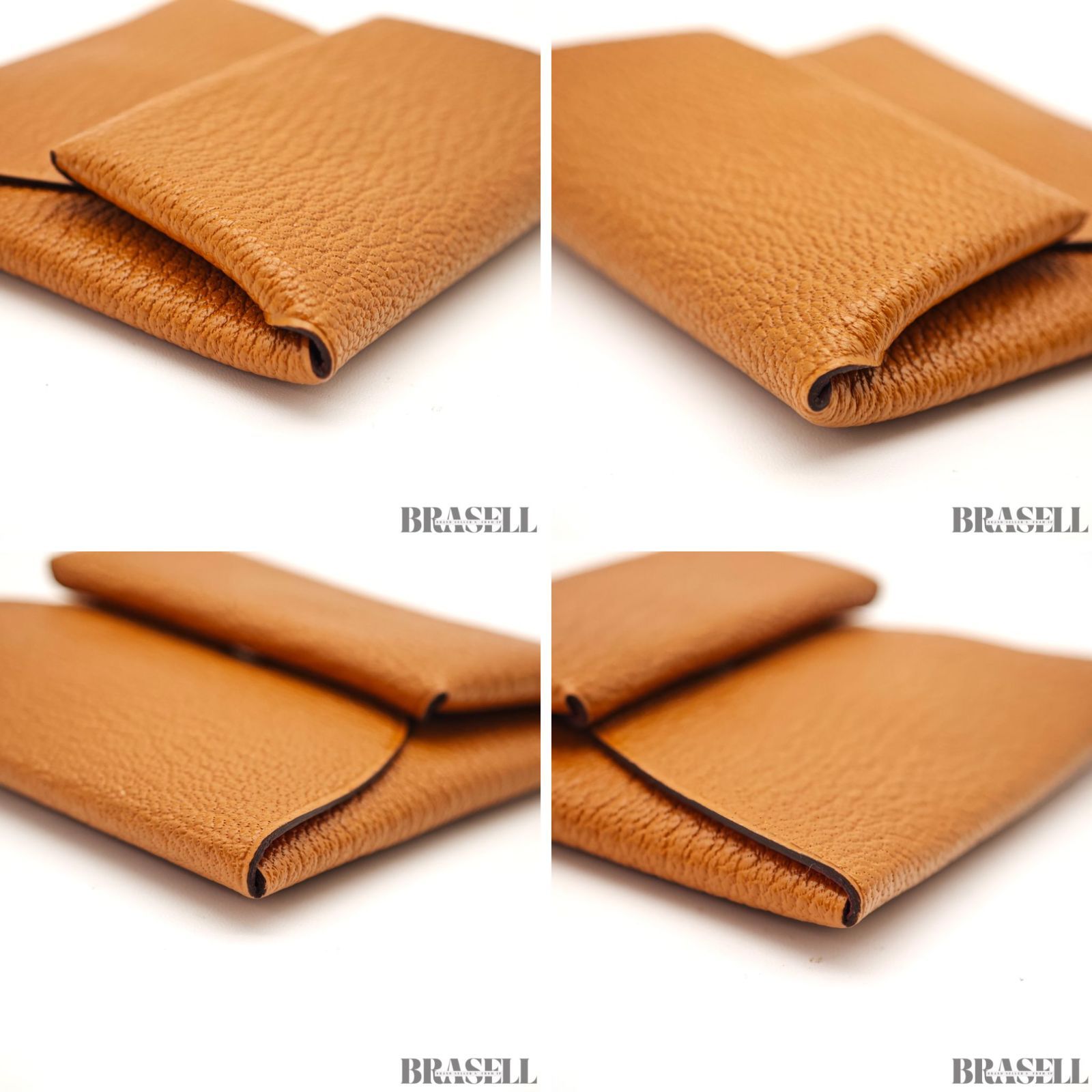 HERMES エルメス コインケース バスティア バッグ キャメル レディース