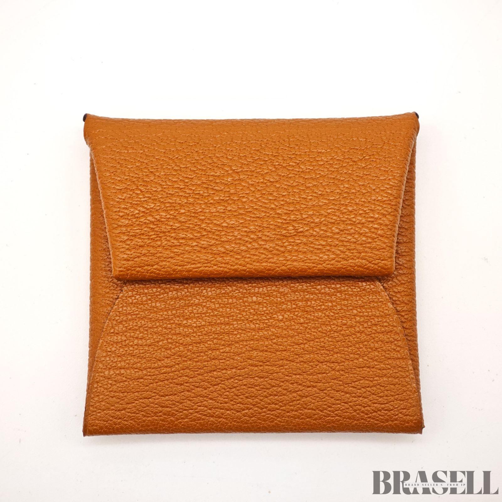 HERMES エルメス コインケース バスティア バッグ キャメル レディース