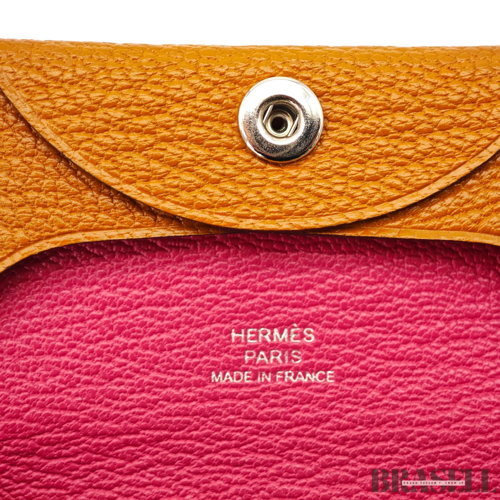 HERMES エルメス コインケース バスティア バッグ キャメル レディース 