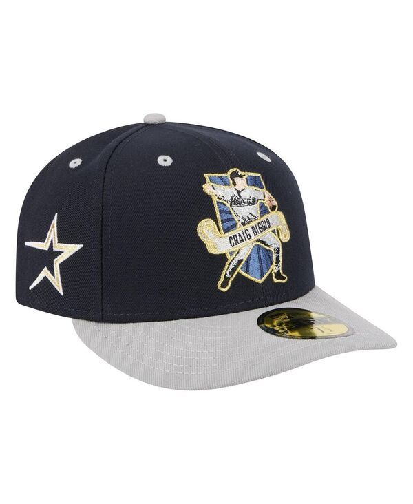 ニューエラ メンズ アクセサリー 帽子 New Era Mens Craig Biggio Navy Houston Astros 59FIFTY Fitted Hat Navy ネイビー