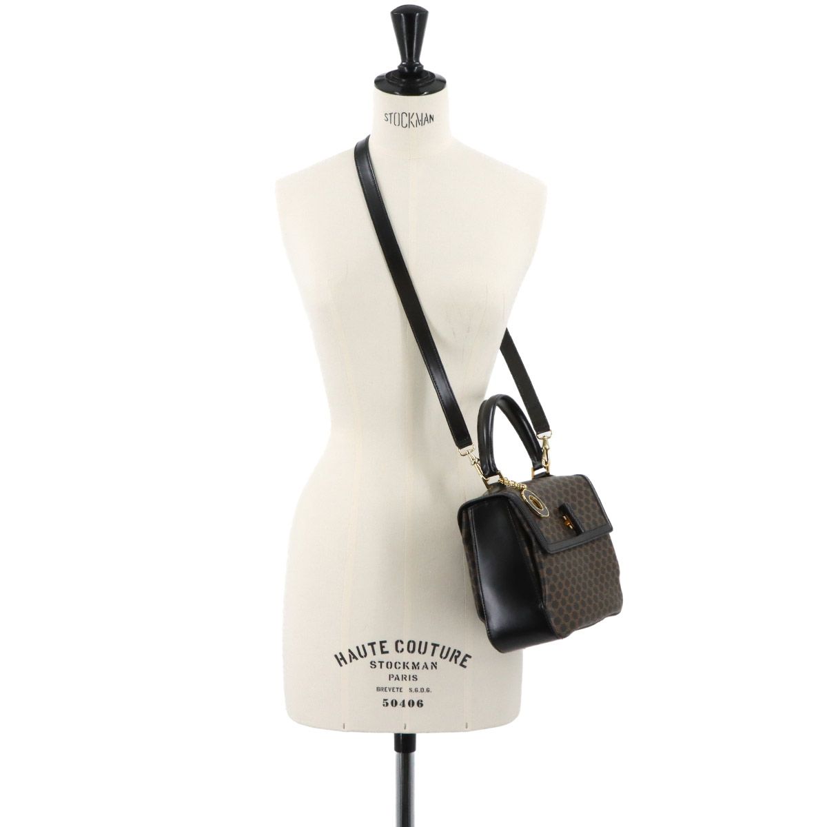 未使用 展示品 セリーヌ CELINE マカダム 2way ハンド ショルダー 