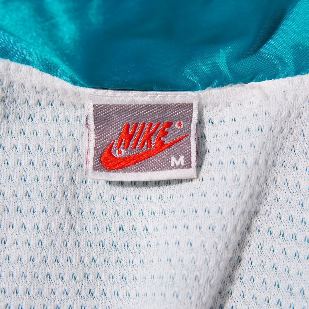 90s 銀タグ ナイキ NIKE ナイロンジャケット M ホワイト ネイビー