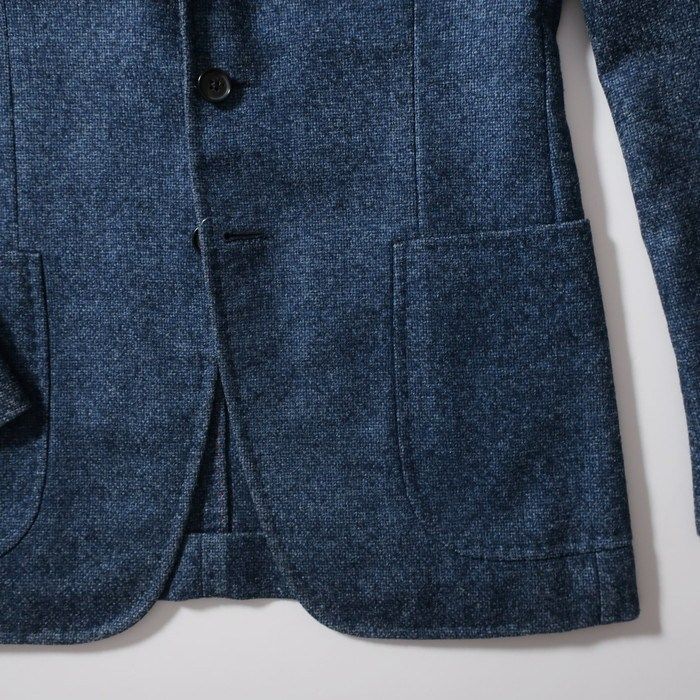 イザイア ISAIA テーラードジャケット/CORTINA/ウール×シルク ネイビー