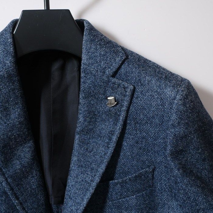 イザイア ISAIA テーラードジャケット/CORTINA/ウール×シルク ネイビー