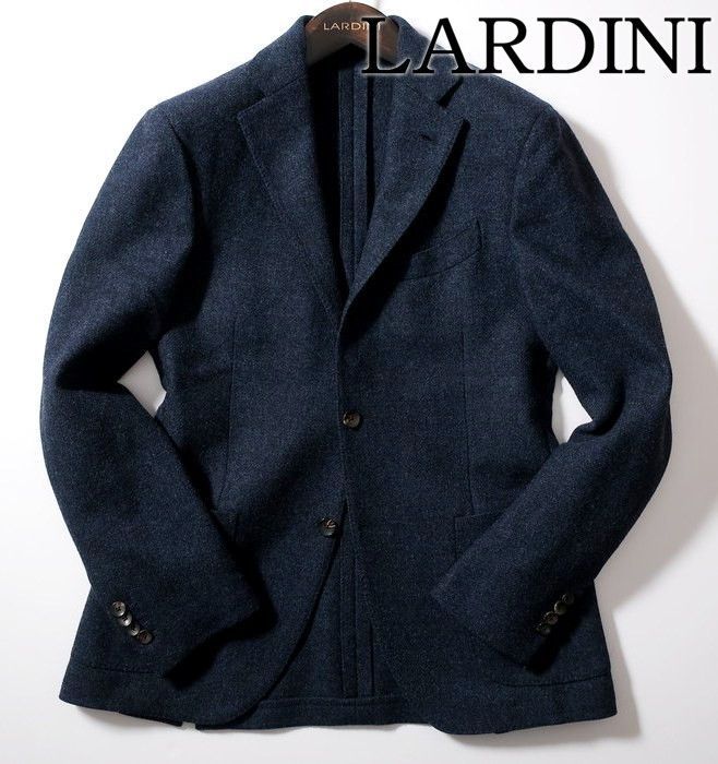 極美品 ラルディーニ LARDINI テーラードジャケット ネイビー 46