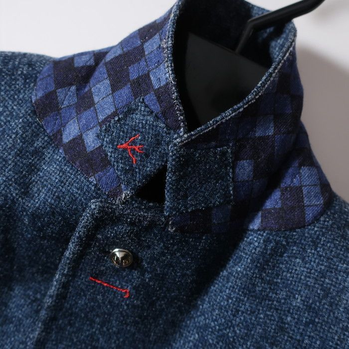 イザイア ISAIA テーラードジャケット/CORTINA/ウール×シルク ネイビー